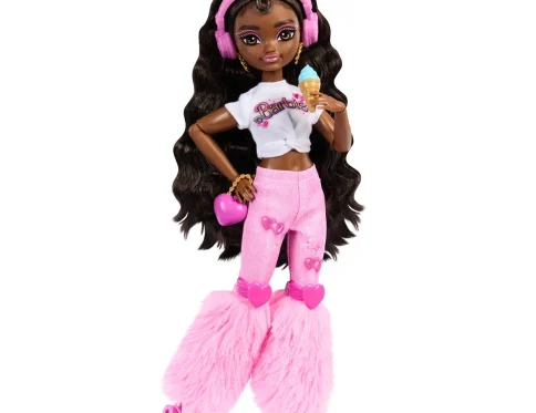Barbie, Dream Besties Brooklyn na wrotkach, Lalka Zestaw 4+ JFX97